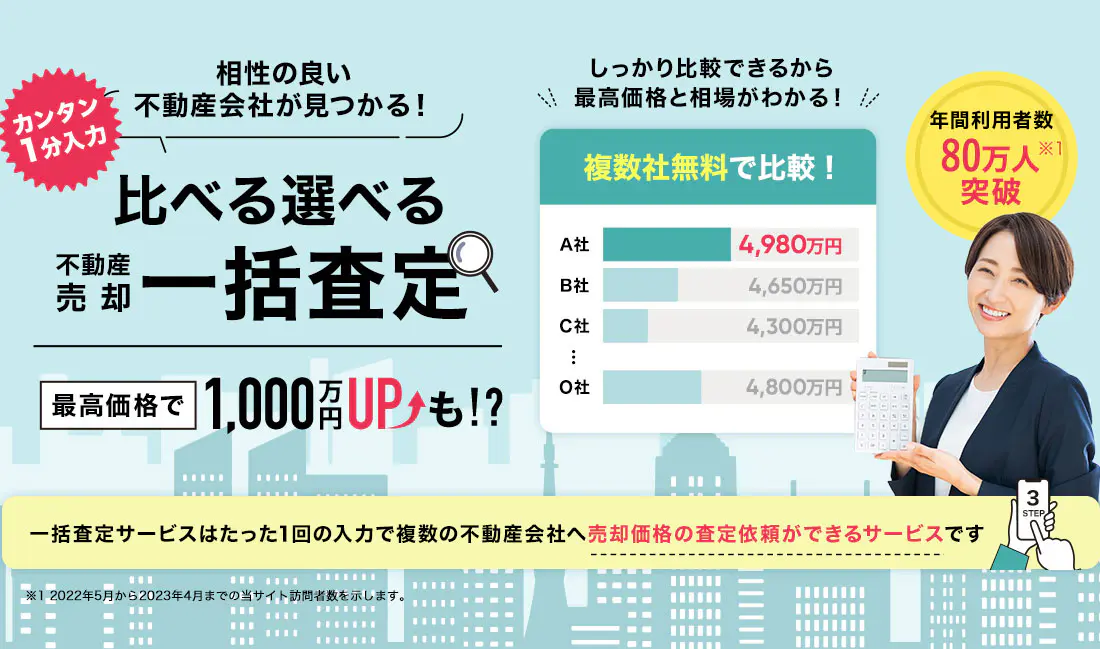 比べる選べる不動産売却一括査定